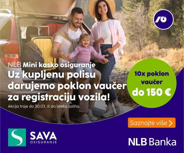 Sava osiguranje i NLB Banka daruju 10 vaučera za AO polise