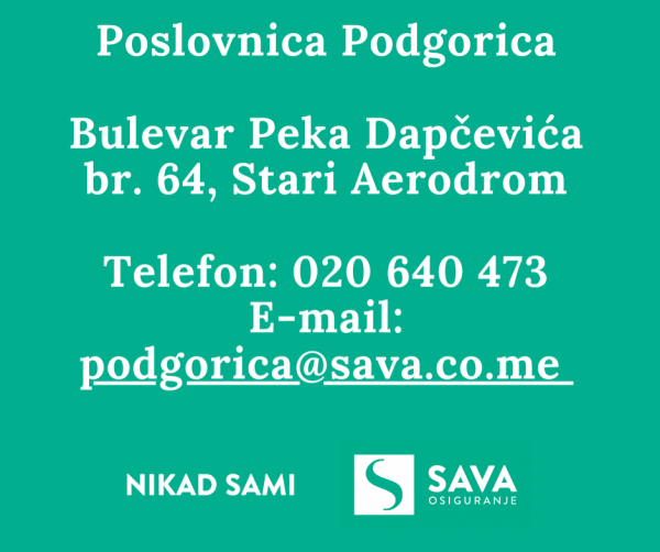 Nova lokacija Poslovnice Podgorica  